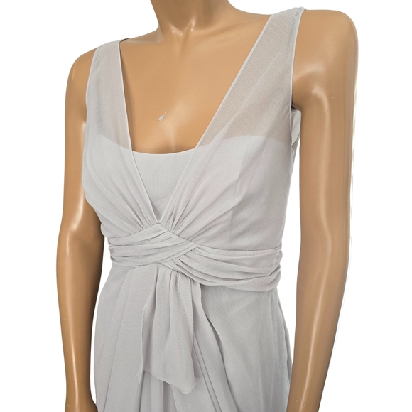 Vera Wang White Elegant Gray Dove Dress - Picture 7 of 16